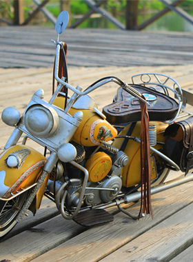 1950年超大号 印第安 摩托车模型 仿真复古怀旧家居 咖啡店摆件