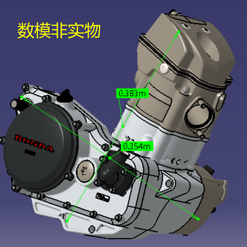 摩托车1单缸汽油发动机3D三维几何数模型Solidworks内燃机动车stp