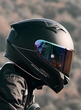 MT头盔玻璃钢碳纤维摩托车全盔轻男女士夏季机车赛车双镜头盔四季