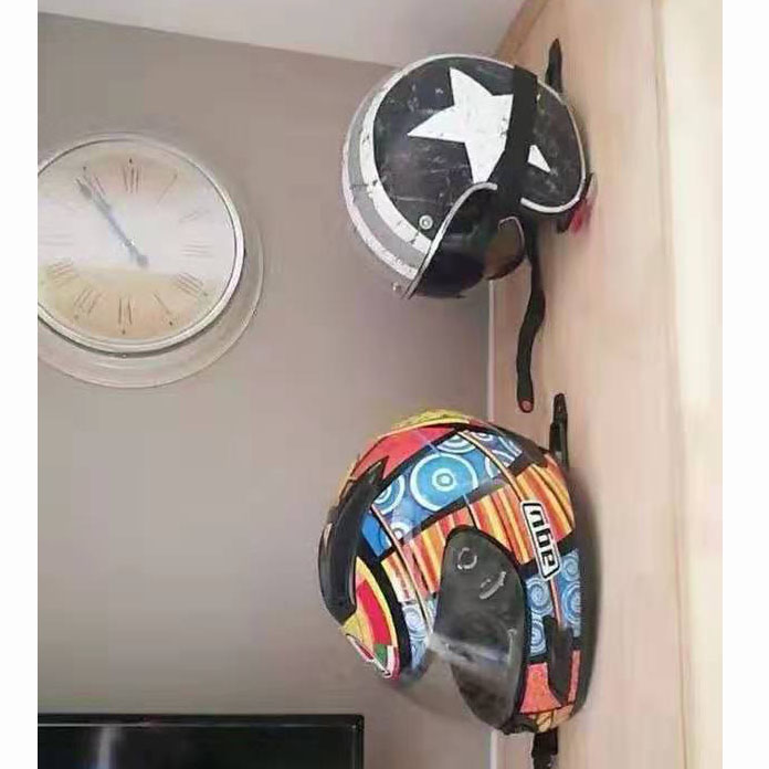 壁挂电动车摩托车头盔挂钩架子上墙展示架摆放挂架安全帽头盔挂钩