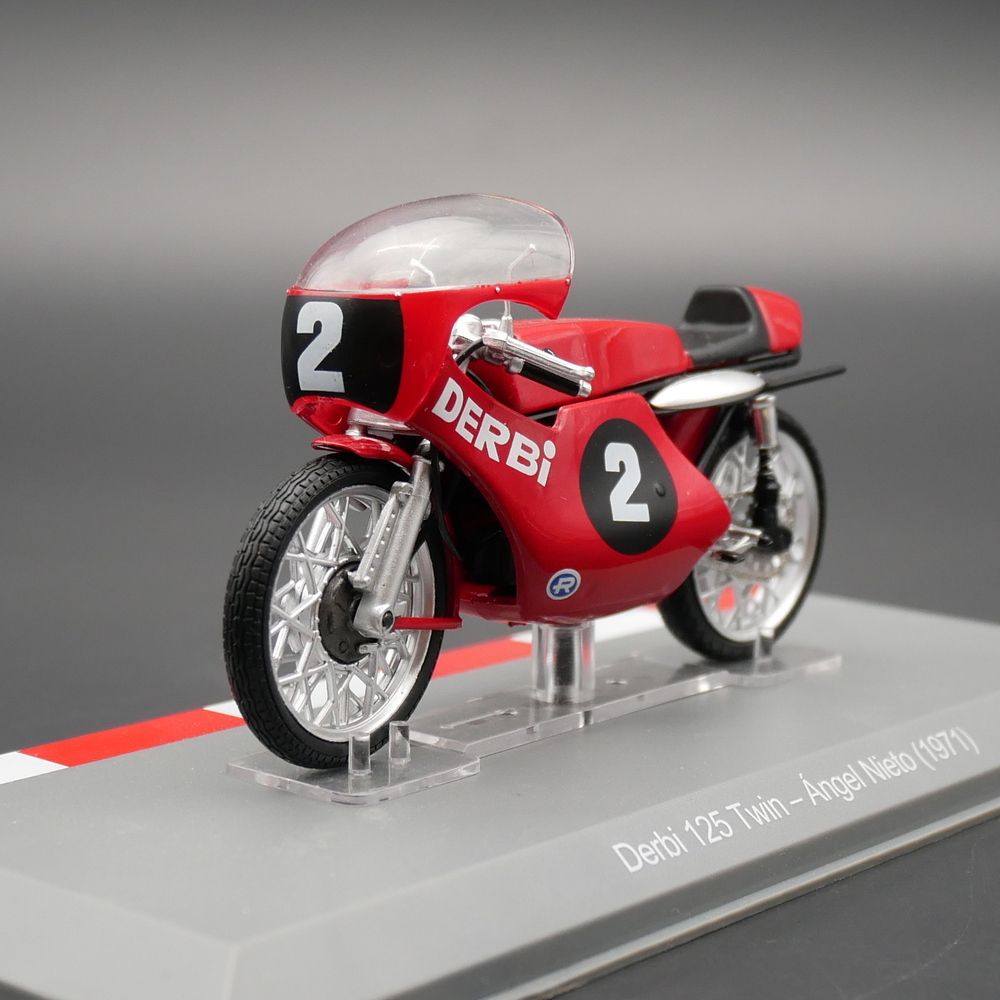 ixo 1/18 Moto GP 1971 Derbi 125 Twin德比摩托车赛车模型玩具
