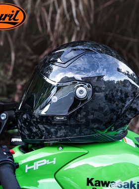 高档CYRIL碳纤维全盔摩托车头盔超越3c男女赛车四季机车夏季蓝牙