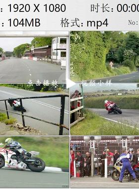 摩托车比赛赛车手高速摄影高清实拍视频素材