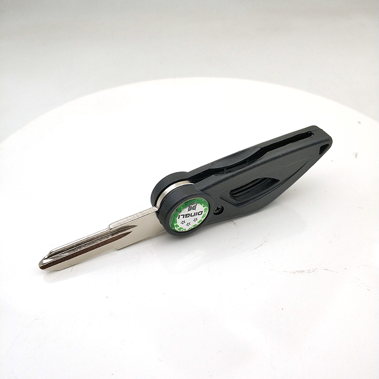 折叠钥匙胚改装配件适用于贝利摩托车电门锁匙外壳钥匙胚盖备用