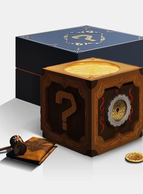 DNF手办地下城与勇士魔盒典藏包卢克的礼物 复活币八音盒魔锤模型