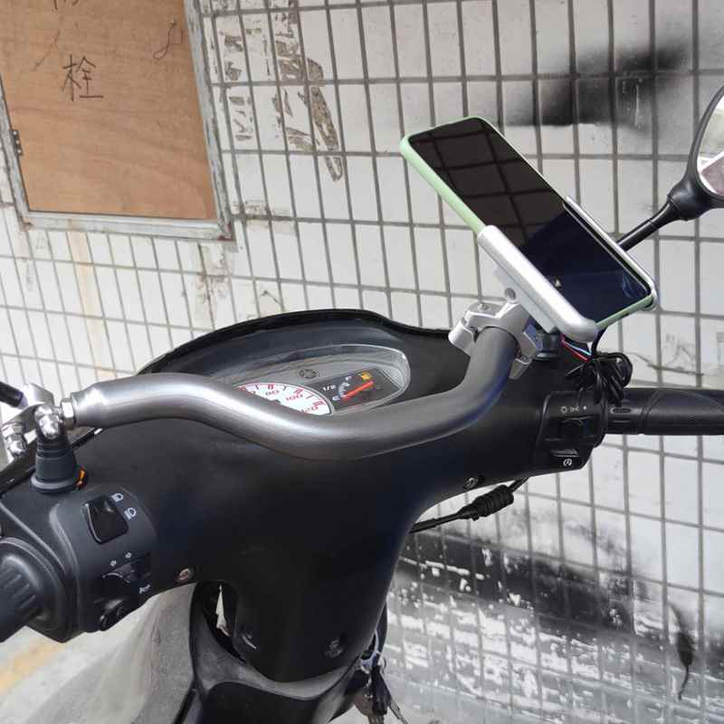 比亚乔x7平衡杆改装饰7摩托车BYQ250T踏板车车头横杆手机支架配件
