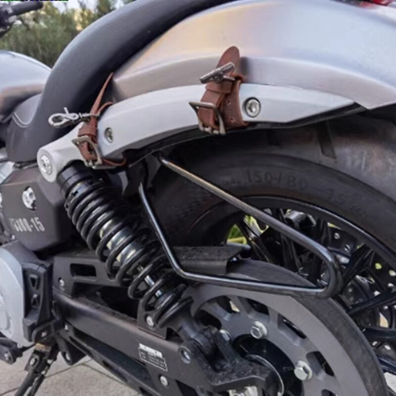 复古摩托车190ss奔达金吉拉300改装通用防磨轮胎边包防护支架支撑