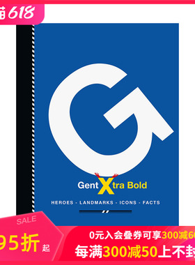 【现货】大胆的字母：主角、内容、标志、现实 Gent Xtra Bold 进口原版英文平面设计字体图案标志艺术 善本图书