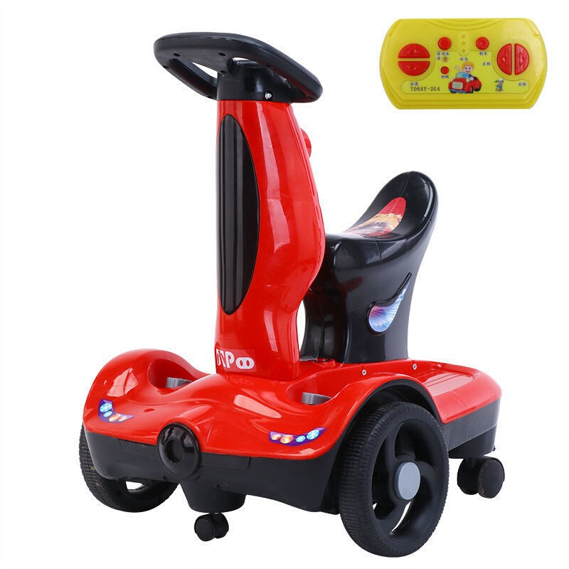 儿童电动车宝宝遥控平衡车小孩玩具车摩托车新品上市