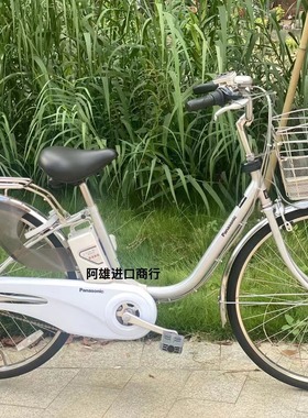 日本进口二手单车26液晶最新款日系内变三速电动助力自行车
