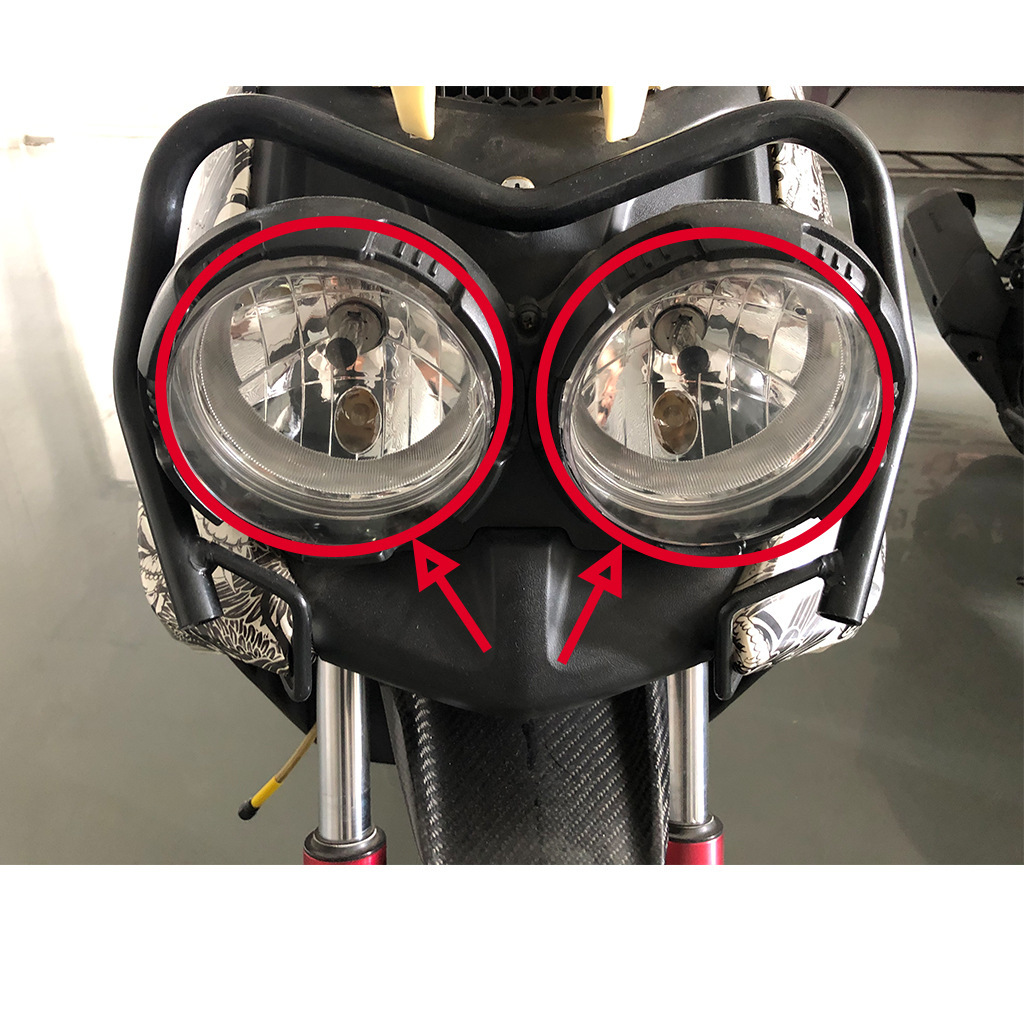 适用雅马哈BWS X 125摩托车改装前大灯护罩前大灯装饰塑料外壳