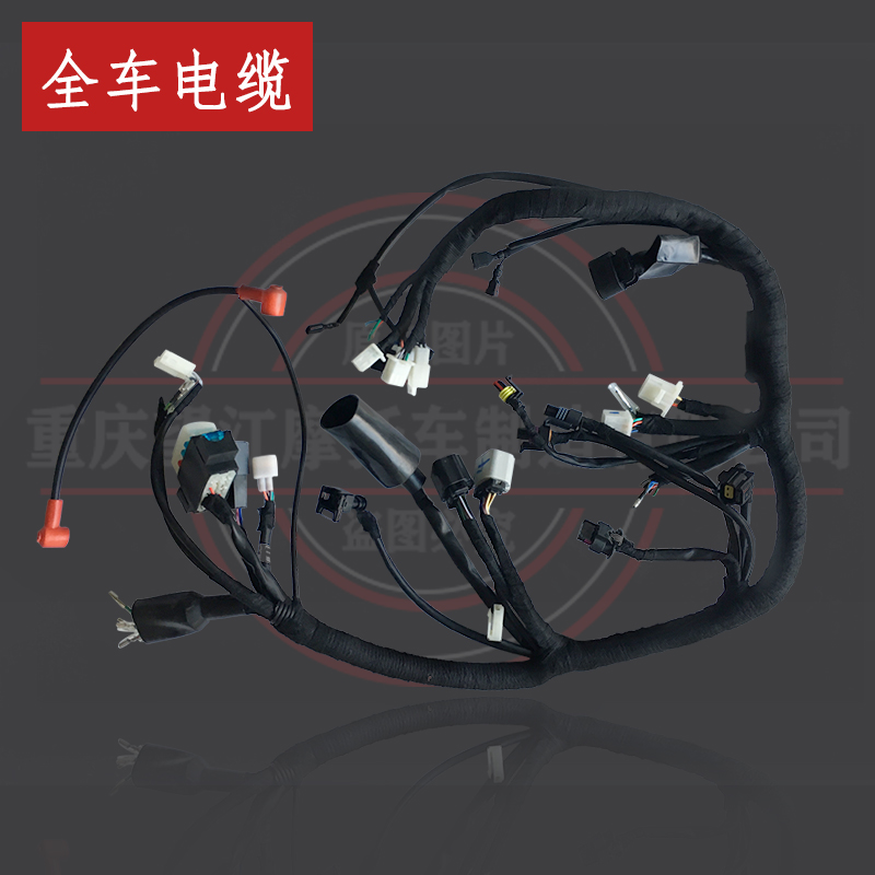 望江天地游侠G3全车线路TD150-33复古电喷摩托车原装主电缆配件