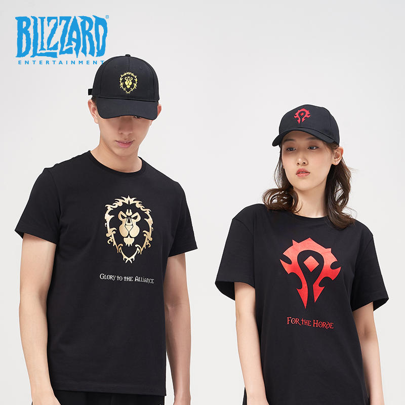 blizzard暴雪游戏周边魔兽世界部落联盟logo可调节透气棒球帽子