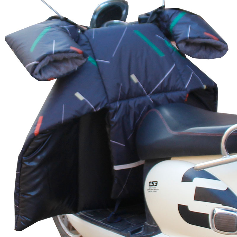 小电瓶踏板摩托车电动车挡风被冬季冬款分体式带把套防水加厚加大