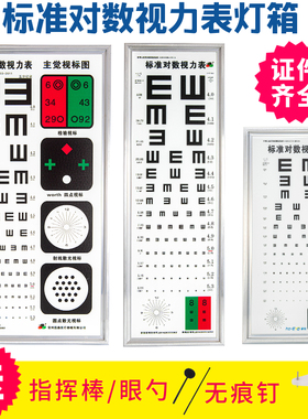 医用多功能标准对数视力表5米2.5米E字眼镜店视光中心视力表灯箱