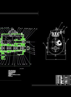 两轴式大众速腾轿车五档手动变速器装配图设计CAD图带设计说明
