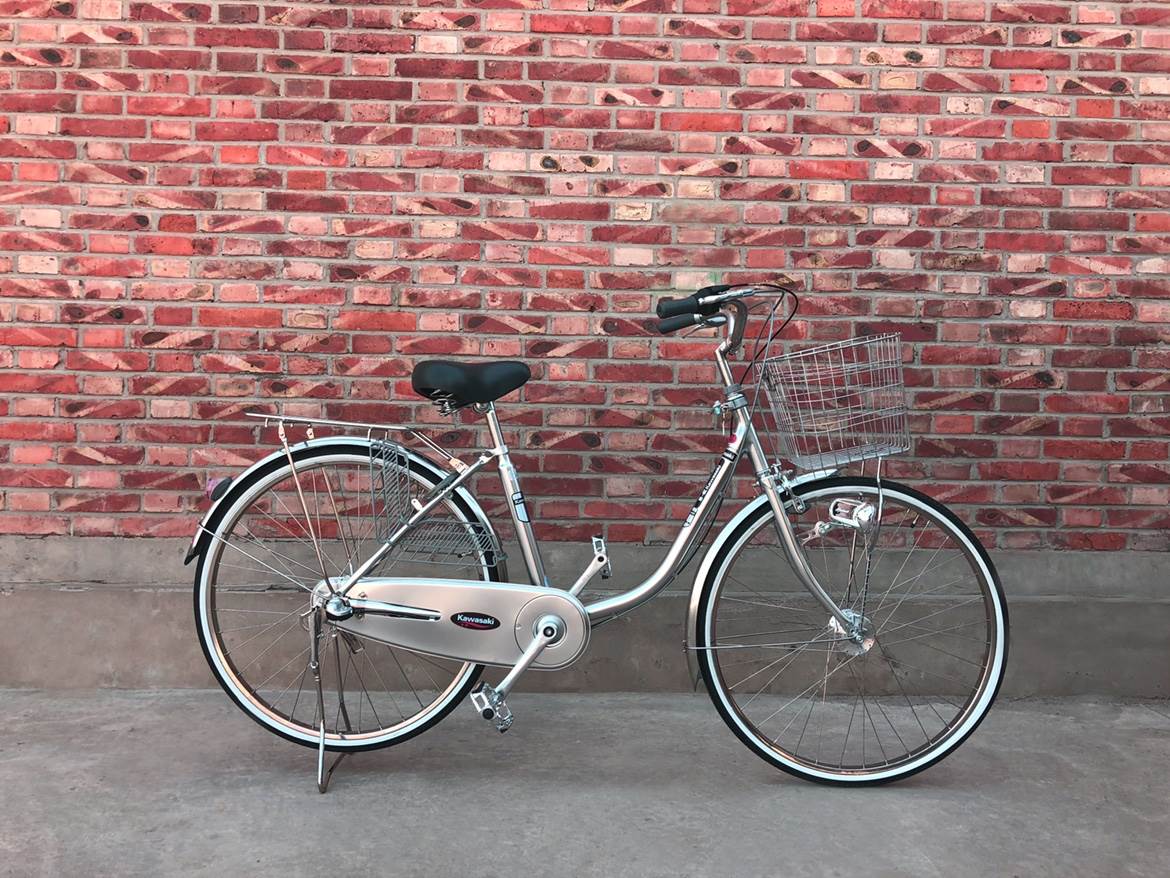 全新新款通用日本牌自行车单速内三速摩电感应灯独弯梁通勤车
