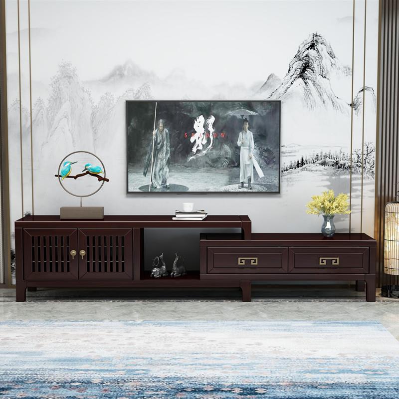 新款式实木电视柜茶几组合客厅现代简约小户型储物影视柜别墅家俱