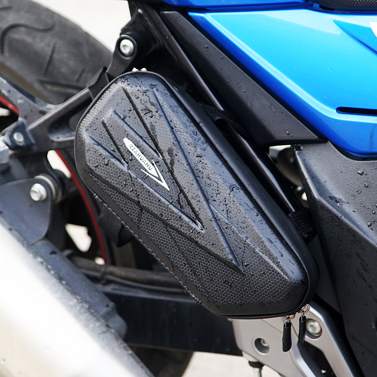 川崎ninja400川崎Z400改装侧挂包 硬壳三角包摩托车工具包 骑行包