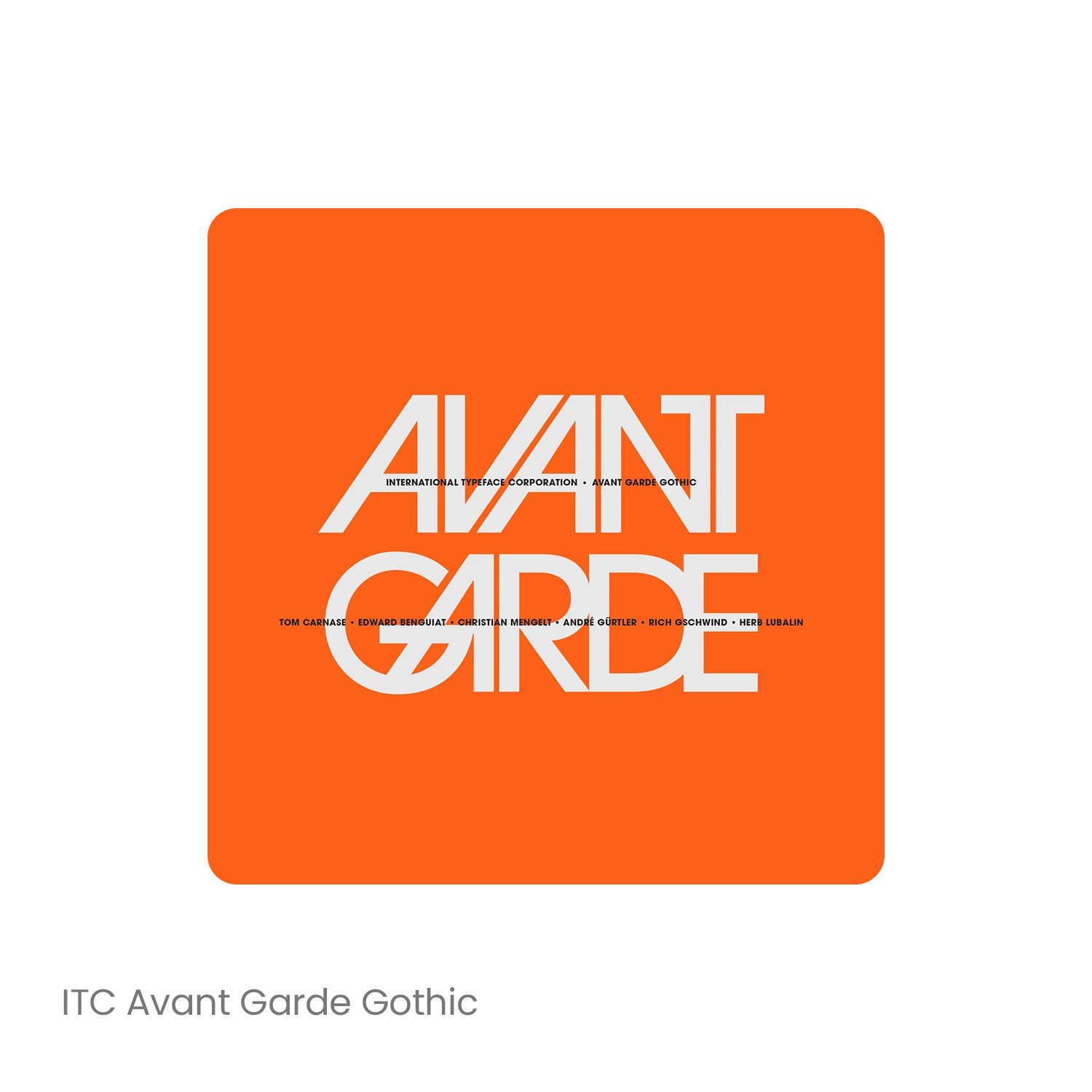 ITC Avant 一组20款无衬线时尚英文字体logo品牌排版字体安装下载