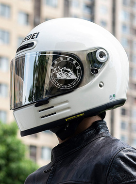 日本进口SHOEI GLAMSTER复古摩托车头盔哈雷VESPA拿铁自由全盔