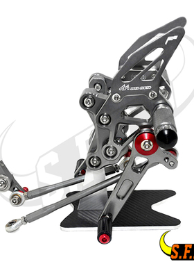 适用于杜卡迪 Ducati 848 /EVO 07-13 新款改装升高脚踏 脚套总成