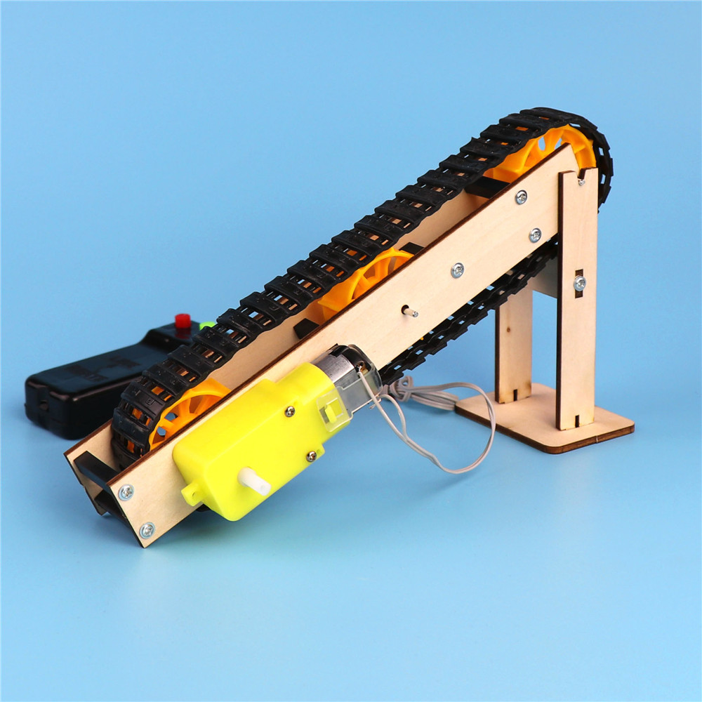 传送带自制手扶电梯手工DIY机械学科技小制作品发明通用技术
