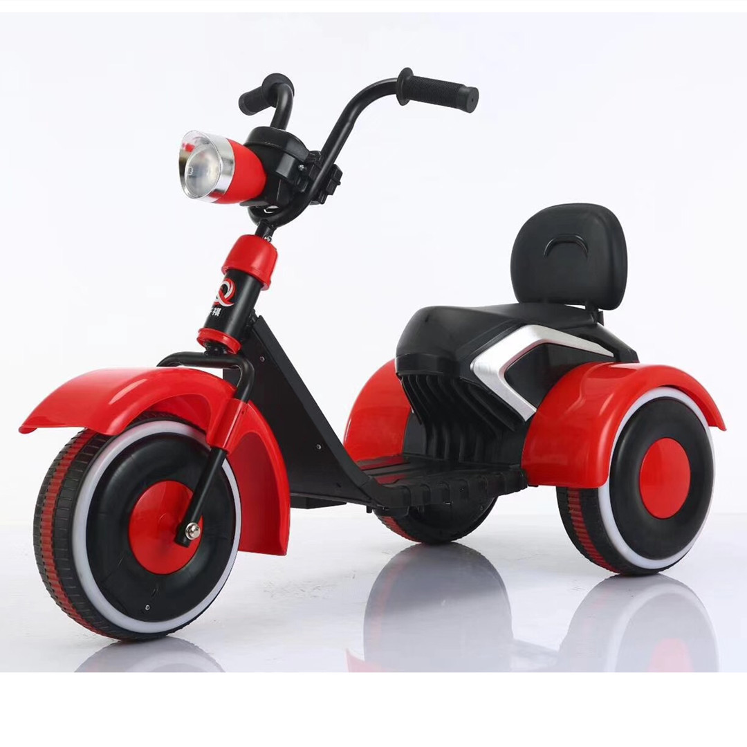 哈雷儿童电动摩托车三轮车大号1-3-6岁男女小孩玩具车充电可坐人