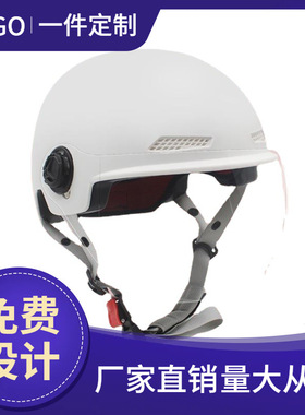 3c认证儿童头盔电动摩托车夏季男女孩通用半盔安全帽卡通防晒幼儿