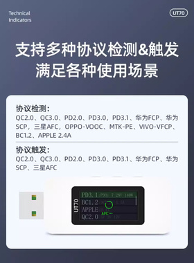 【硬核拆解】UT70 USB测试仪电压电流表多功能测试仪