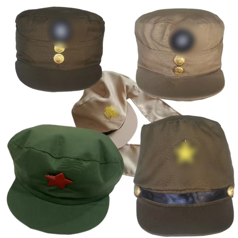 民国演出帽f子美式国军军官帽子影视专用帽子影视帽舞台帽