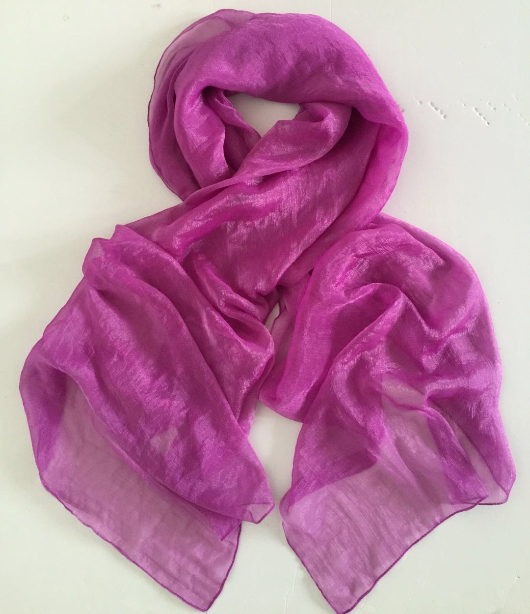 圣诞礼品丝巾围巾四季可用-紫色丝巾代表尊贵