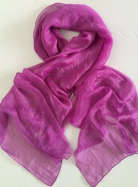 圣诞礼品丝巾围巾四季可用-紫色丝巾代表尊贵
