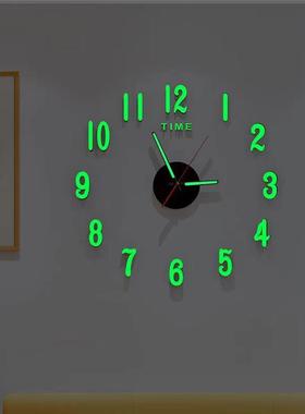 数字时钟网红2022新款时钟电子钟挂墙大气客厅挂钟家用创意简约