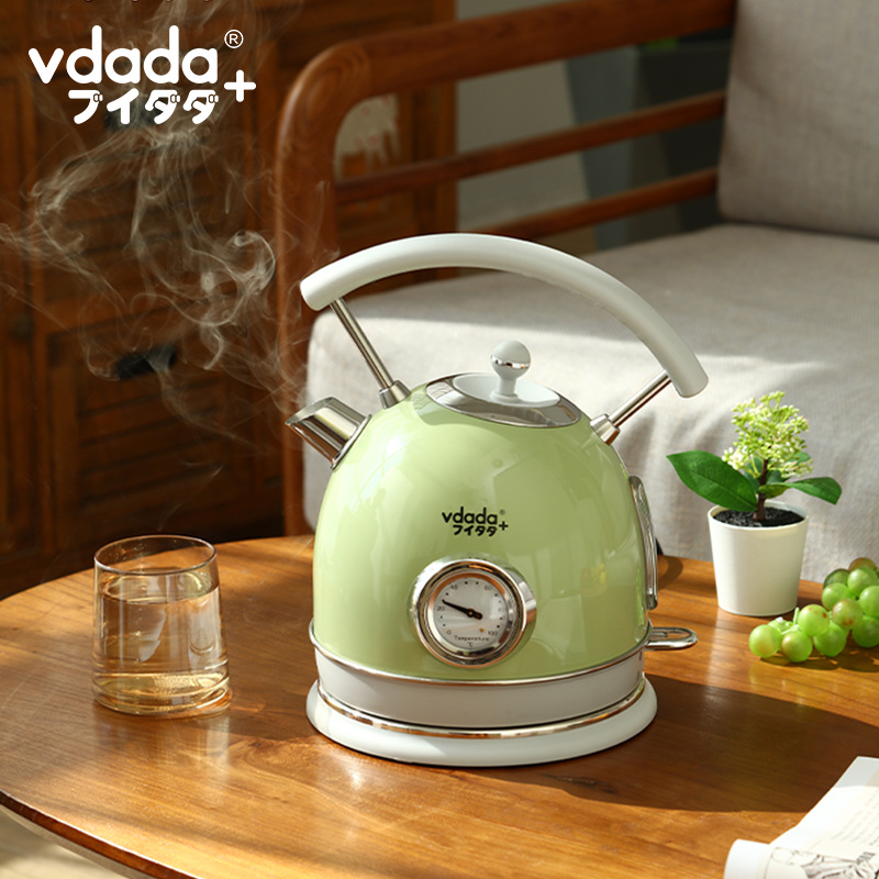 日本vdada烧水壶家用大容量304不锈钢泡茶用自动断电养生电热水壶