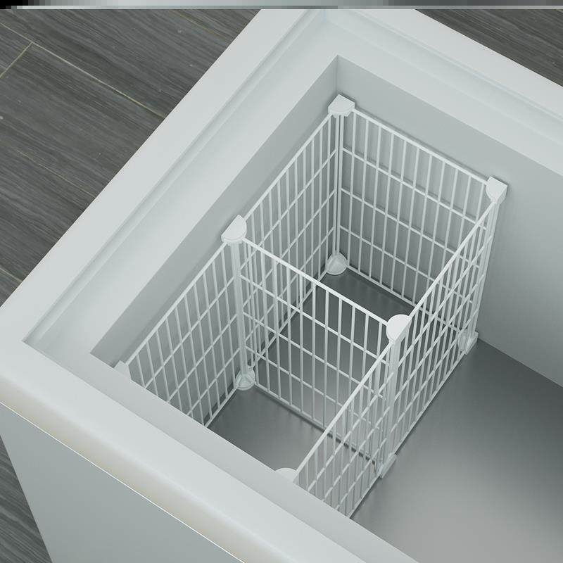 冰柜篮子分格网小冰柜内置物架家用压缩机台阶上小型号小尺寸矮分