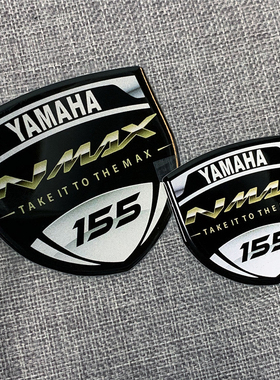 摩托车前挡风玻璃护屏装饰贴花适于YAMAHA Nmax 3D树脂GEL标志贴