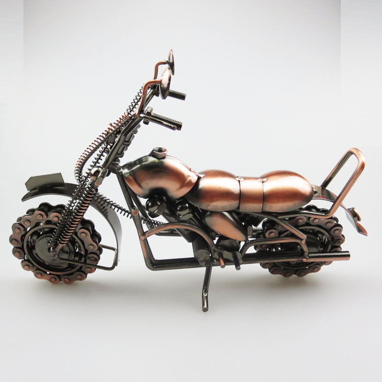 特大号铁艺摩托车模型金属工艺品欧式高档家居摆件装饰品创意礼品