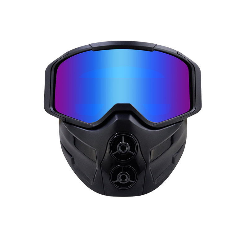 BOLLFO品牌套装摩托车哈雷复古面罩 护目镜未定风镜滑雪眼镜BF631