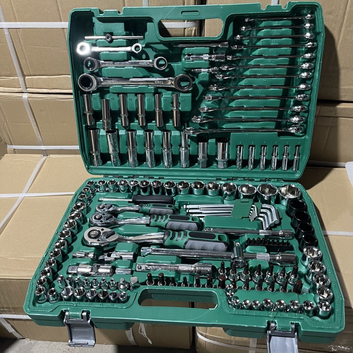 德国进口汽修工具套装套筒扳手组合工具修车工具一整套维修工神器