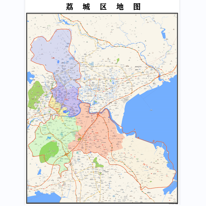 莆田市荔城区地图2023年行政区划市区主城区街道交通地图图片素材