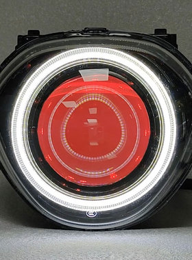 适用雅马哈新款巧格i125plus大灯总成改装3寸LED双光透镜车灯升级