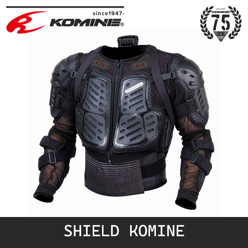 日本KOMINE摩托机车骑行装备全面防护硬式护甲衣防摔赛车服SK-674