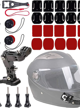骑行头盔支架For Gopro9/8/7配件大疆运动相机摩托车下巴拍摄套装