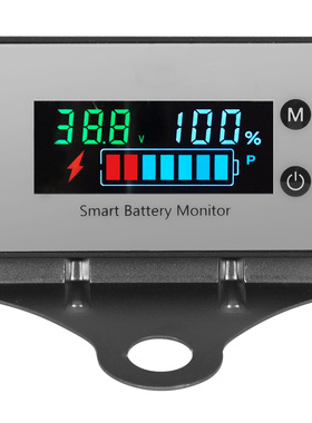 IPX7防水电动车摩托车铅酸锂电池电瓶智能电压电量百分比显示器
