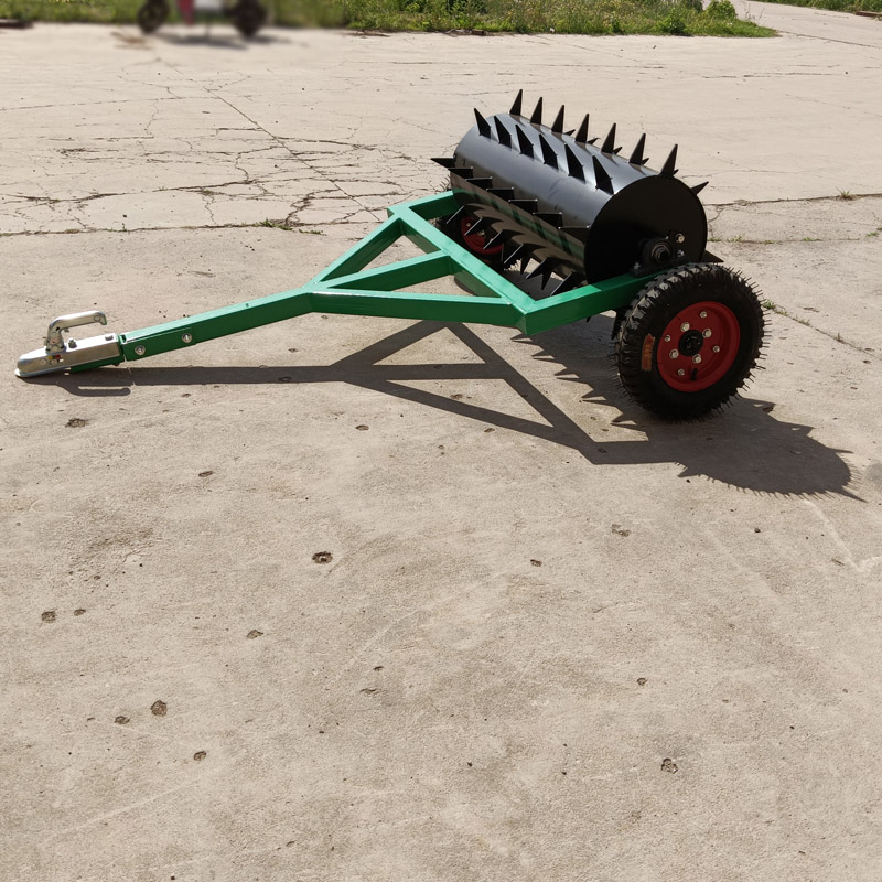 播种载苗器多功能摩托车沙滩车牵引草坪打眼机养护草坪松土充氧机