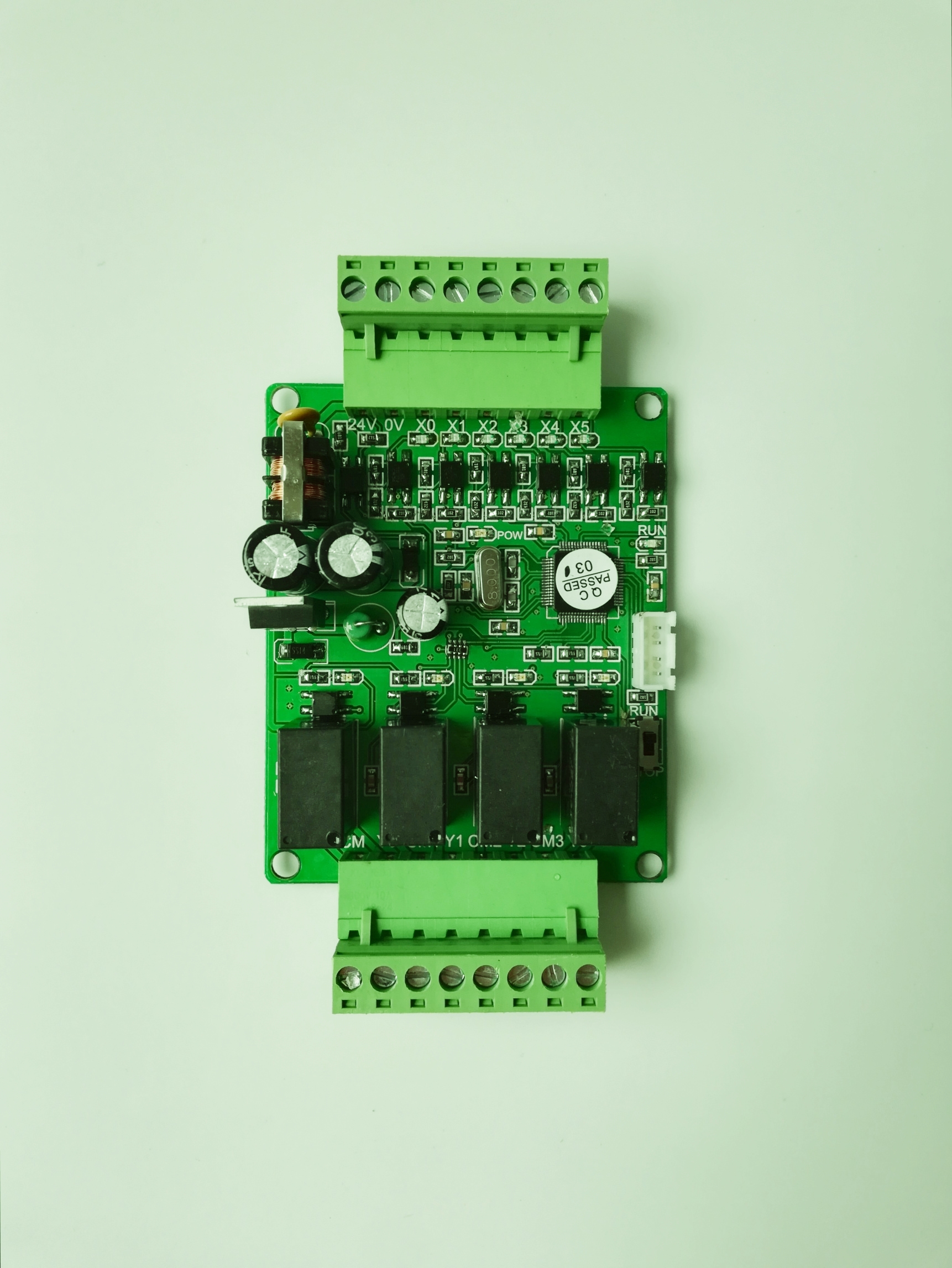 国产PLC工控板兼容三菱FX1N10MRMT可编程控制器在线下载监控脉冲