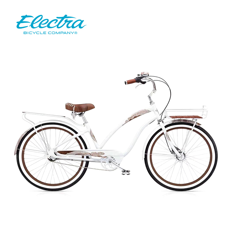 Electra成人自行车女3变速女式轻便时尚淑女单车26寸脚踏车子代步