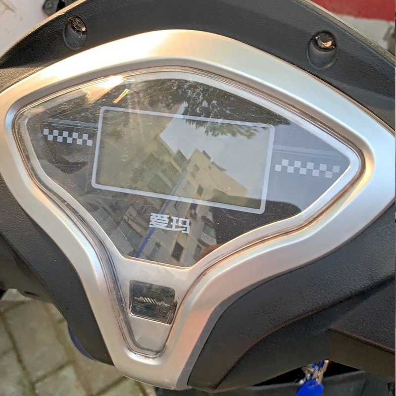 网红电动车摩托车里程表外壳 战威透明仪表壳码表罩咪表上盖 仪表