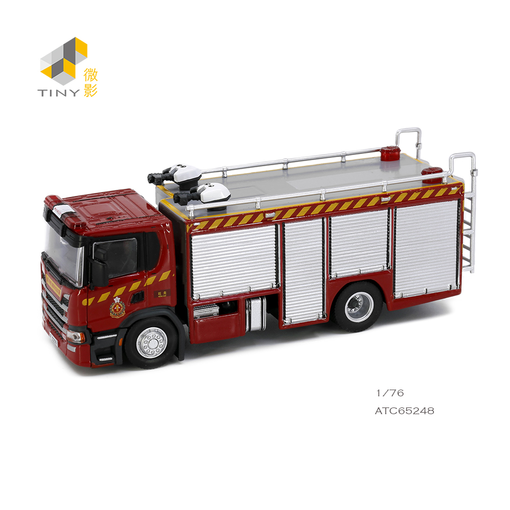 TINY微影 城市67 斯堪尼亚 消防处重型消防车(F5209)合金汽车模型
